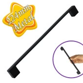 Marmara Kulp 224 mm Siyah Mutfak Kulpu Çekmece Dolap Kapak Kulbu Metal  Mobilya Dolabı Kulpları - 1