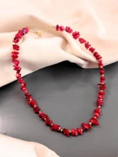 MERCAN DOĞALTAŞ GOLD KOLYE-KOL143 - 6