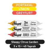 Sleepy Islak Havlu Cep Mendil (3 Lü Pk) 15 Yaprak Narenciye Bahçesi/Citrus Garden (45 Yaprak) - 2