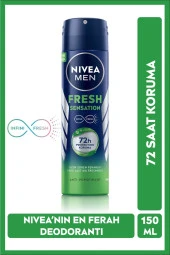Nivea Men Sprey Deodorant Fresh Sensation 150 ml - 1