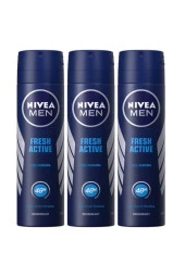 Nivea Erkek Men Fresh Active Deodorant Sprey 150 ml 3 Adet - 1
