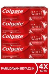 Colgate Optic White Parıldayan Beyazlık Diş Macunu 50 ml 4 Adet - 1