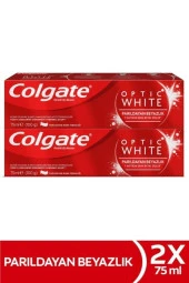 Colgate Optic White Parıldayan Diş Macunu 75 ml 2 Adet thumbnail 1