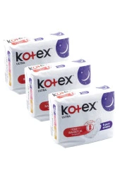 Kotex Ultra Extra Gece Hijyenik ped 6'lı 3 Paket - 1