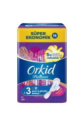 Orkid Platinum Hijyenik Ped 3No Gece Gündüz Süper Eko Pkt 16 Ped - 3