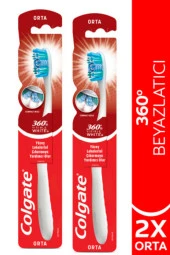 Colgate Visible White Diş Fırçası  360 Medium 2 Adet - 1
