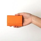 Grande Hakiki Deri Kartlık Turuncu 841 thumbnail 4