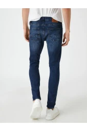 3sam40058nd Super Skınny Erkek Jean Pantolon Indigo Stone - 5