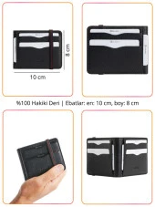Grande Hakiki Deri Erkek Kartlık Siyah 755 - 2