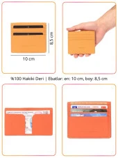 Grande Hakiki Deri Erkek Kartlık Cüzdan Taba 762 - 2