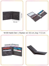 Grande Hakiki Deri Erkek Cüzdan Siyah 1729 thumbnail 2