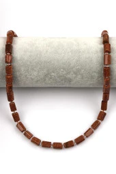 Kahverengi Yıldız Taşı Doğal Taş Dizi Boru Kesim thumbnail 2