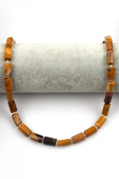 Mookait Jasper Doğal Taş Dizi Boru Kesim thumbnail 2