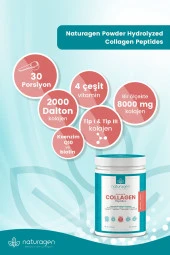 Naturagen Kolajen Powder Yeşil Elma Aromalı 300 Gr(tip 1 ,tip 3 8.000 Mg Collagen Hyaluronik Asit,vitamin C) - 5