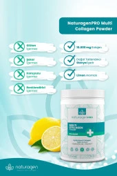 Naturagen Pro Kolajen Powder 330gr Tip 1-2-3 Limon Aromalı Hyaluronik Asit Ve C Vitaminli - 4