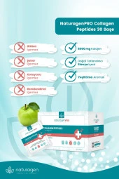 Naturagen Pro Kolajen Beauty Assist 30'lu Saşe Yeşil Elma Aromalı-tip1&tip3 -8.000mg Hidrolize Collagen Peptit - 3