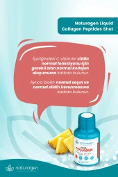 Naturagen Kolajen Ananas Aromalı Likit Collagen Shot 60 ml X12 Adet Şişe Tip 1 & Tip3 Hidrolize Sıvı Collagen - 3