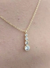 GOLD 4 BOY ZİRKON TAŞ KOLYE-KOL146 thumbnail 1