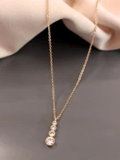 GOLD 4 BOY ZİRKON TAŞ KOLYE-KOL146 thumbnail 2