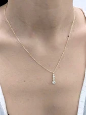 GOLD 4 BOY ZİRKON TAŞ KOLYE-KOL146 thumbnail 3