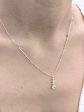 GOLD 4 BOY ZİRKON TAŞ KOLYE-KOL146 thumbnail 6