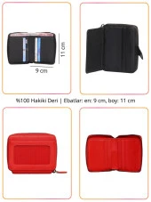 Grande Hakiki Deri Erkek Cüzdan Kırmızı 739 thumbnail 2