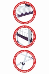 Devecioğlu Harbinger Mm860 Lora Çamaşır Kurutma Askısı *Ekstra Uzun, *Ekstra Geniş - 4