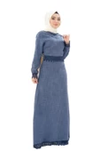 Moda Çizgi Tesettür Elbise - 2