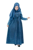 Moda Çizgi Tesettür Elbise - 2