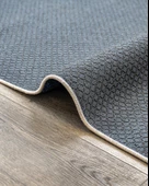 Modern Gri Kiremit Desen Dijital Baskı Yıkanabilir Hipoalerjenik  Kaymaz Taban Halı Yolluk thumbnail 8