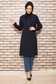 Moda Çizgi Desenli Tunik - 3