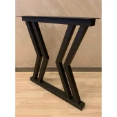 Metal Siyah Masa Ayağı Dekoratif Masa Ayakları Ofis Masası Ayağı thumbnail 3