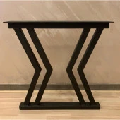 Metal Siyah Masa Ayağı Dekoratif Masa Ayakları Ofis Masası Ayağı thumbnail 4