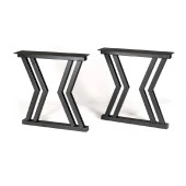 Metal Siyah Masa Ayağı Dekoratif Masa Ayakları Ofis Masası Ayağı thumbnail 6