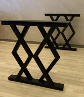 Yemek Masası Ayağı Ahşap Profil Masa Ayağı Metal Ayak - 2