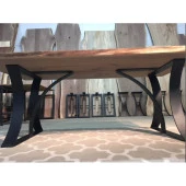 Mobilya Ayağı Metal Doğal Ahşaplı Masa Modeli thumbnail 3