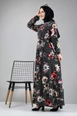 Moda Çizgi Tesettür Elbise - 2