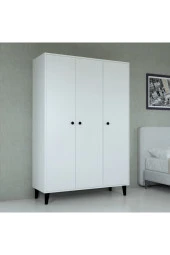 Mobilique Selin Üç Kapaklı Raflı Gardrop - 2