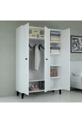 Mobilique Selin Üç Kapaklı Raflı Gardrop - 4