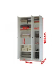 Mobilique Selimiye 3Kapaklı Raflı Dolap - 1