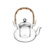 Perotti Esta Bambu Saplı Mini Cam Demlik 400ml - 1