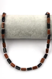 Kahverengi Yıldız Taşı - Lacivert Yıldız Taşı Doğal Taş Dizi Boru Kesim thumbnail 2