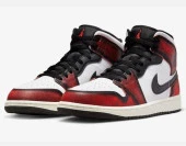 Nike Air Jordan 1 Mid Se Gs Black Infrared 23 (2022) Fb0568 006 - 1