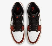 Nike Air Jordan 1 Mid Se Gs Black Infrared 23 (2022) Fb0568 006 - 5