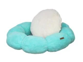 Chester Daisy Kedi Köpek Yatağı Çap 65cm-Yük 15cm Turkuaz - 1