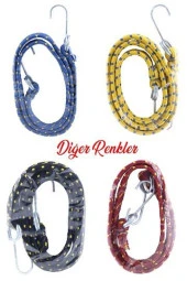 Geniş Kancalı Oto Araç Araba Bagaj Lastiği Bisiklet Sabitleme Yük Taşıma Lastik 20MmX90Cm - 6