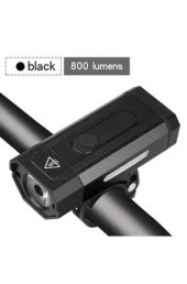 XBYC 6127 800 Lümen Bisiklet Ön Lamba Far Aydınlatma Usb Şarjlı Siyah thumbnail 2