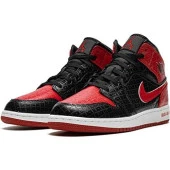 Nike Jordan 1 Mid Bred Text (Gs) - DM9650-001 Spor Ayakkabı - 2