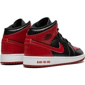 Nike Jordan 1 Mid Bred Text (Gs) - DM9650-001 Spor Ayakkabı - 3
