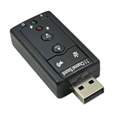 7.1 USB Ses Kartı Virtual Sound 3D - Win 7 Win 8 Win 10 PC Laptop - 3